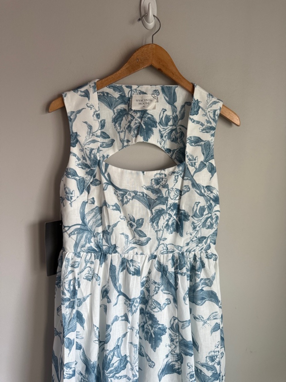 NEW Tuckernuck Hyacinth House Dusty Blue Floral Maizie Maxi Dress Medium - Picture 7 of 12